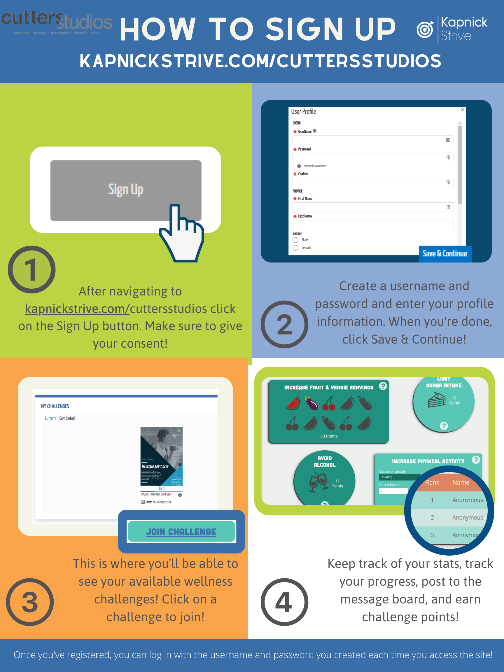 Strive Admin Program Info Cutters Studios